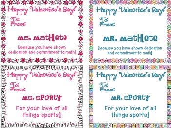 Valentine's Day Cards from Your Teacher { Awards * Compliments ...