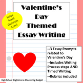 Valentine's Day Themed Essay Writing, w Rubrics & Printables