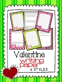 Valentine's Day Themed Writing Paper