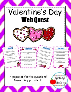 Preview of Valentine's Day Web Quest!