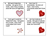 Valentine's Day Word Problems- Kindergarten (Addition and 