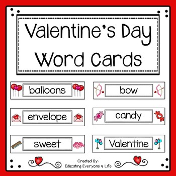 Resultado de imagen para valentine's day word cards