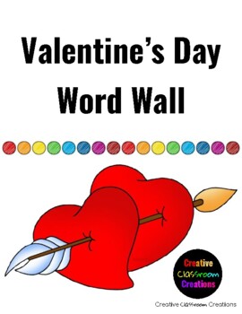 Preview of Valentine's Day Word Wall Words