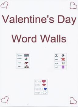 Preview of Valentine's Day Word Walls