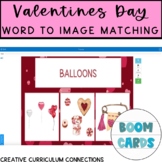 Valentines Day Words Identifying Items Word to Picture Boo