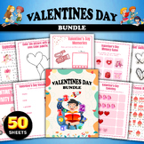 Valentines Day Worksheets NO PREP Activities | Math and Co