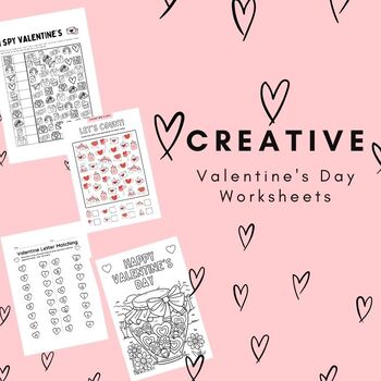 Preview of Valentines Day Worksheets NO PREP Activities | Math and Reading | February