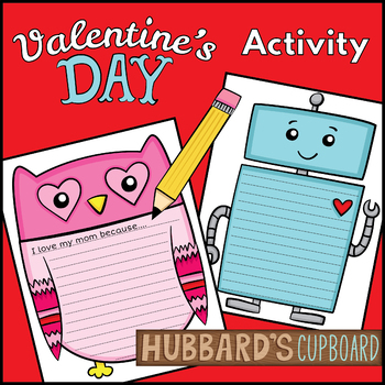 Preview of Valentine's Day Writing Activity Freebie