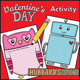 Valentine's Day Writing Activity Freebie