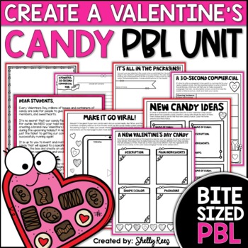Preview of Valentines Day Writing Activity PBL | NO PREP Valentine Project