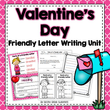 Preview of Valentines Day Writing Activity | Writing a Friendly Letter