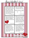 Valentine's Day Writing Contract - February ~ Six Activities