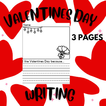 Preview of Valentines Day Writing K-1