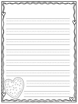 Valentine #39 s Day Writing Paper Pack by ABCs and 123s with Janet TpT
