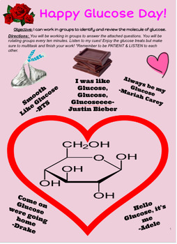 Preview of Valentines Day for Living Environment-GLUCOSE DAY! Google Slides! NO PREP