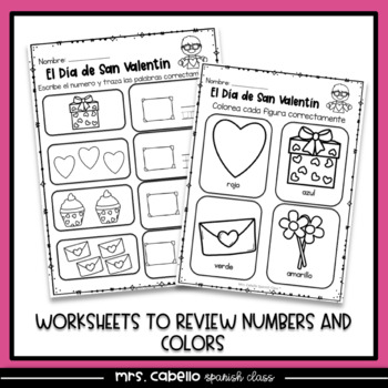 Valentine's Day Sampler for Lower Elementary (English and Spanish)