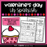Valentines Day in Spanish Worksheets and Bingo - San Valentin