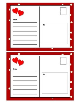 Valentine's Day postcards  Valentine's day cards by Dalizas Digital