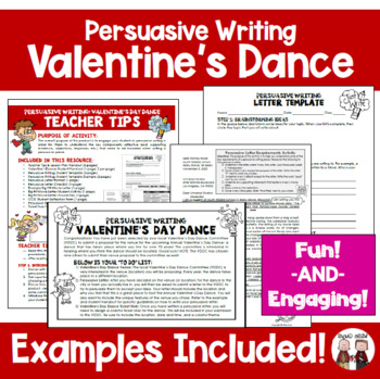 Preview of Valentines Day Persuasive Writing Activity