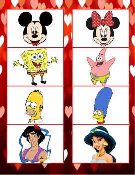 Preview of Valentine’s Day Staff Activity: Find Your Match-Famous Duos