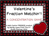 Valentine's Fraction Matchin'! {FREEBIE}