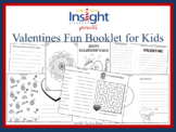 Valentine's Fun Booklet for Kids, grades 1st-4th
