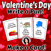 Valentine's Day Activity Write a Pun Make Valentine Cards