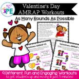 Valentines AMRAP for PE, Brain Breaks & Indoor Recess