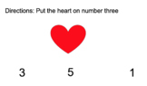 Valentines Hearts Number Identification 1-10