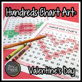 Hundreds Chart Art: Valentine's Day Heart and Rose (Myster