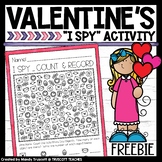 Valentines I Spy FREEBIE | Valentine Activity | Valentines