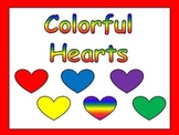 Valentines Kindergarten Reading PowerPoint- color & number words