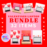 Valentines Day Laptop Digital Mockup | BUNDLE Square + PIN