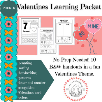 Preview of Valentines Learning Packet