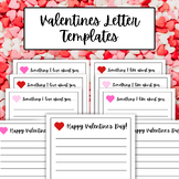 Valentines Letter Template, Valentine's Day Printable Card