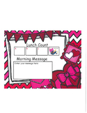 Valentines Lunch Count and Morning Message