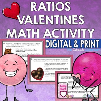Preview of Valentines Math Activity with Ratios and Rates