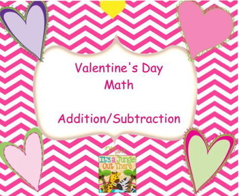 Preview of Valentines Math: Addition and Subtraction Word Problems SMARTboard Activity