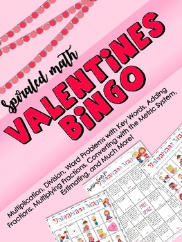 Preview of Valentine's Math Bingo Game