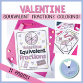 Valentines Math Coloring Activity Valentines Equivalent Fr