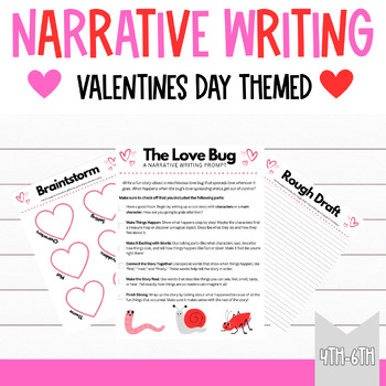 Preview of Valentine's Day Narrative Writing Prompt: The Love Bug!