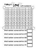 Valentines Day Numbers 1-120 Before and After Worksheets