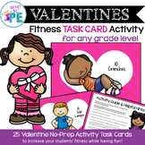 Valentines PE Exercise & Brain Break Fitness Task Cards