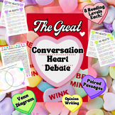 Valentines Paired Passage Candy Hearts Compare Venn Write 