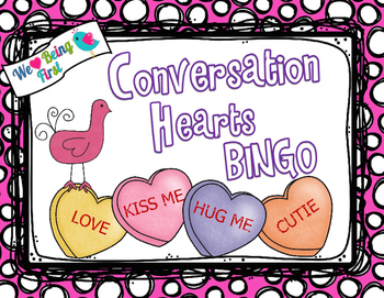 Valentine's Day Bingo with Conversation Hearts