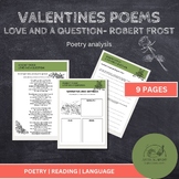 Valentine's Poetry analysis Robert Frost Love and a Question