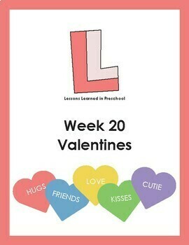Preview of Valentines Preschool Lesson Plan