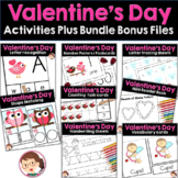 Valentines Day Preschool and PreK Literacy ELA and Maths A