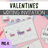 Valentines Preschool Writing Invitations for the Writing Center
