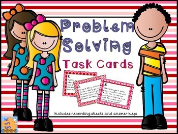 Preview of Valentine's Problem Solving Task Cards